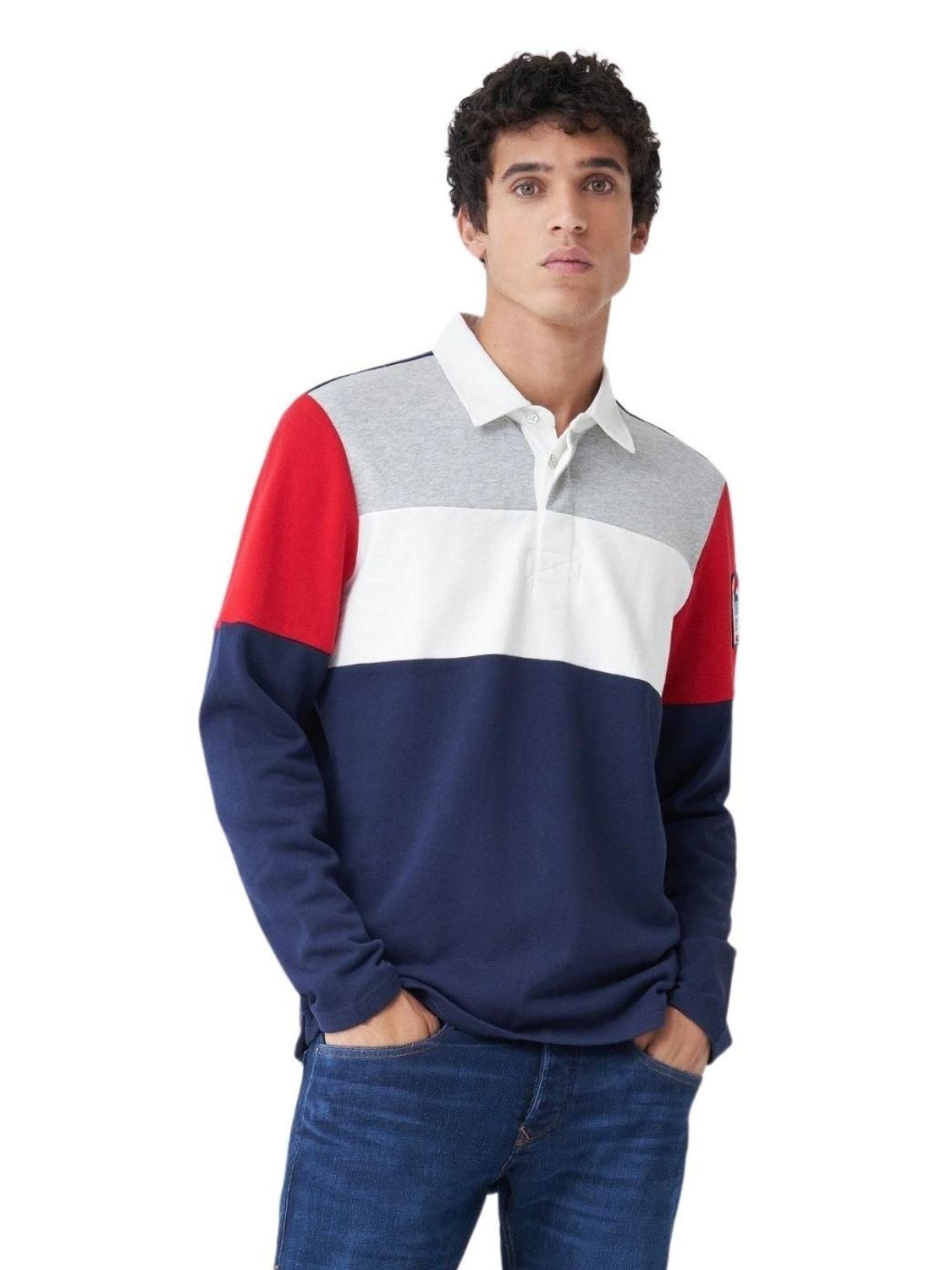 Polo de manga larga Salsa Jeans Marino - Bicos de Fío