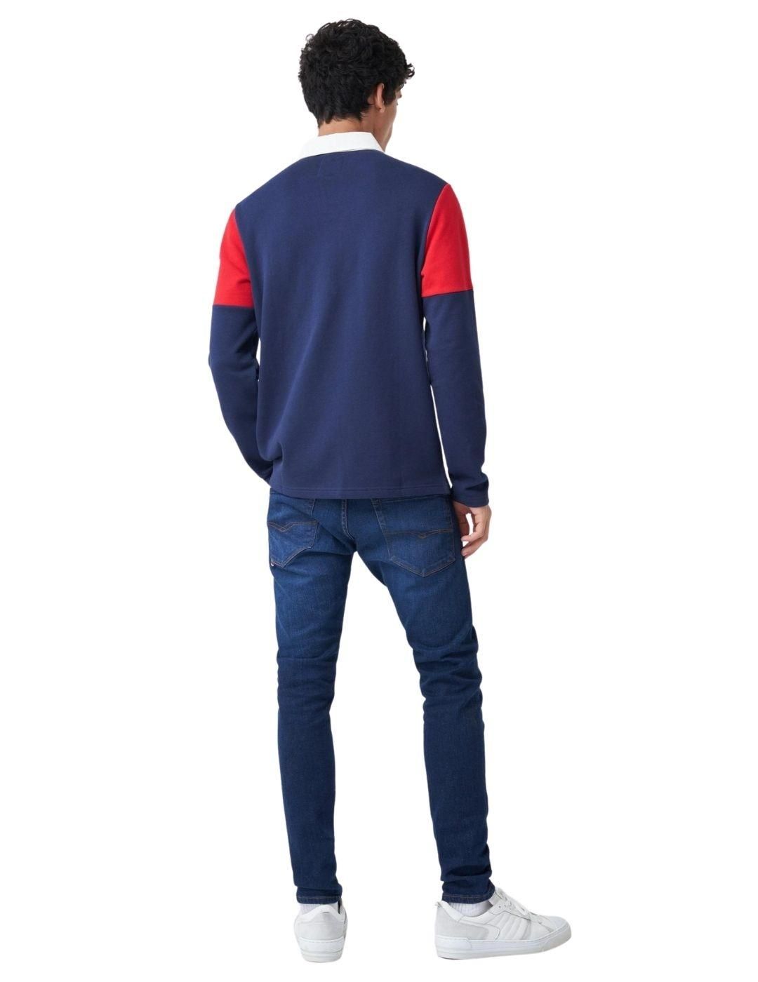Polo de manga larga Salsa Jeans Marino - Bicos de Fío