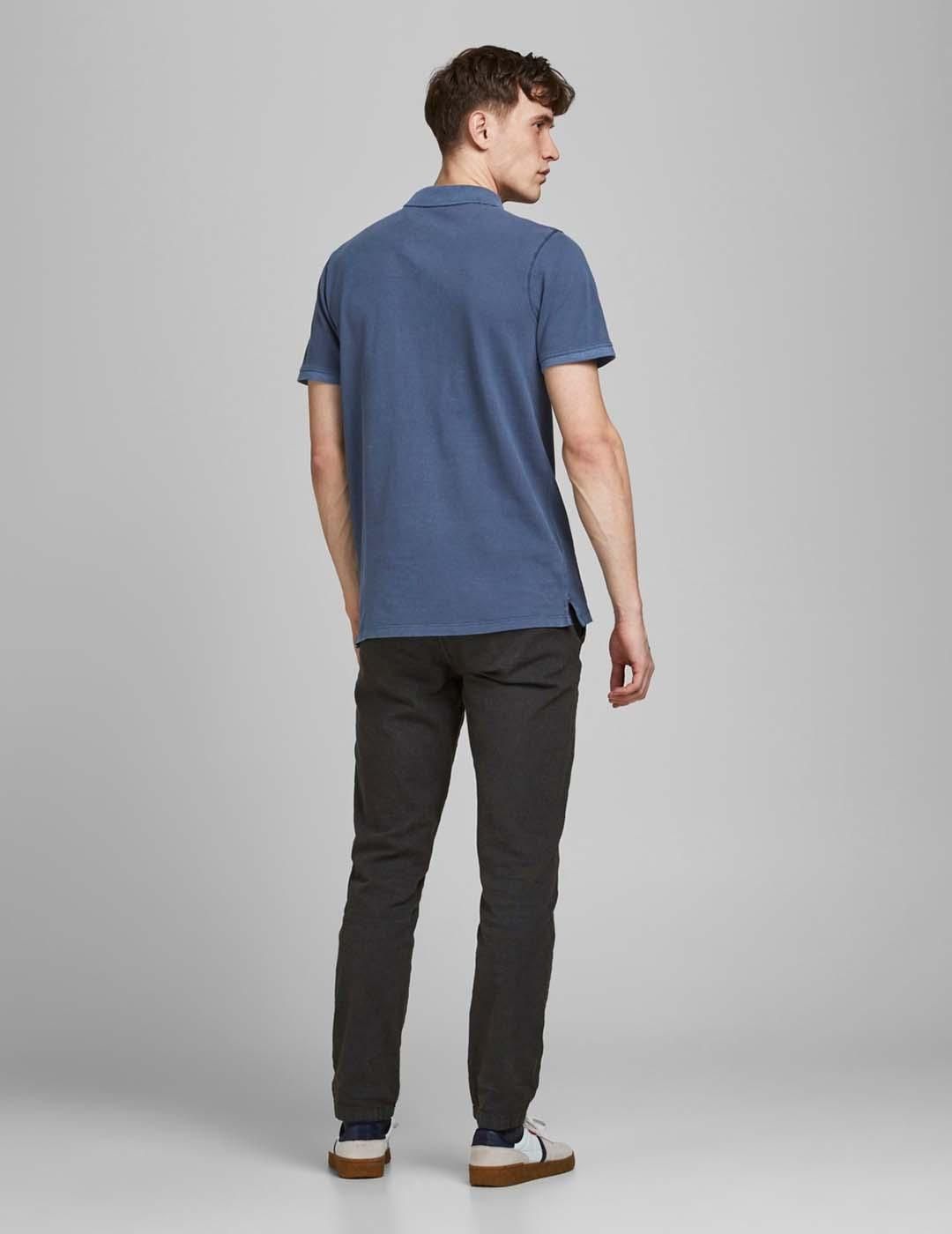 Polo Jack and Jones Jjewashed Marino - Bicos de Fío