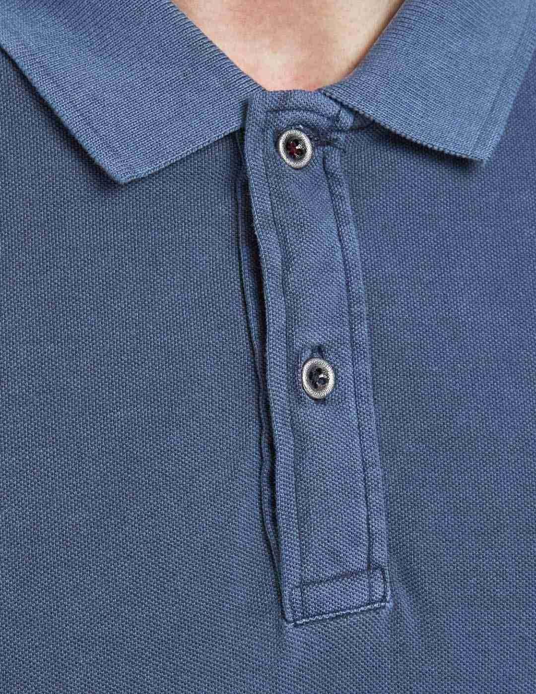 Polo Jack and Jones Jjewashed Marino - Bicos de Fío
