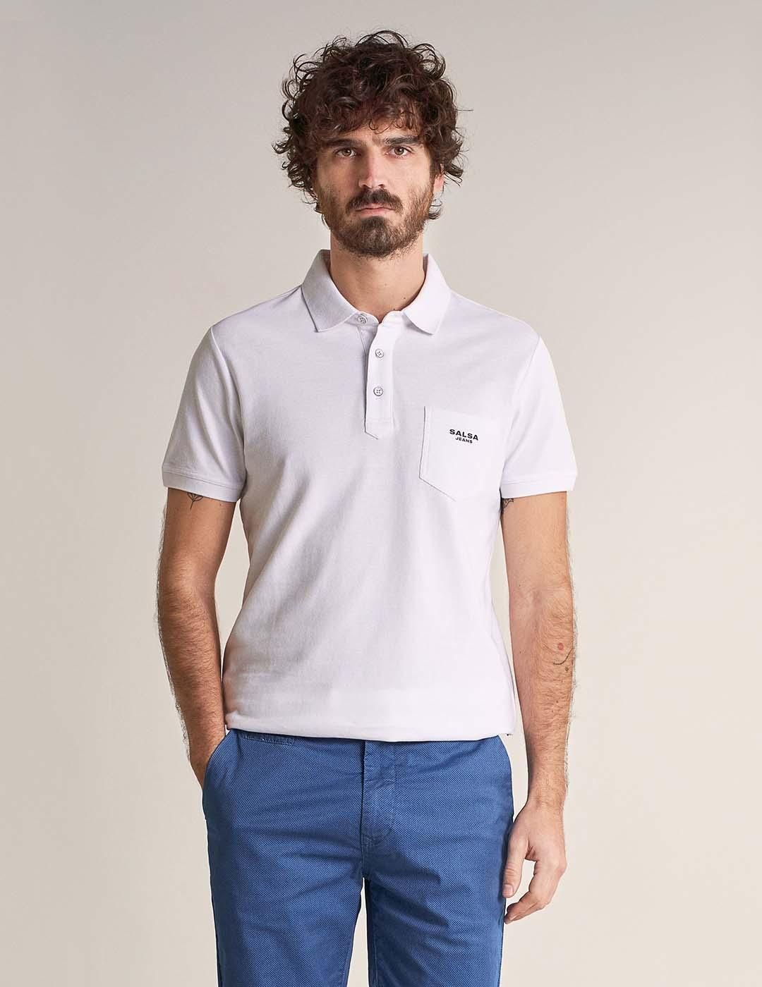 Polo Salsa Jeans Blanco - Bicos de Fío