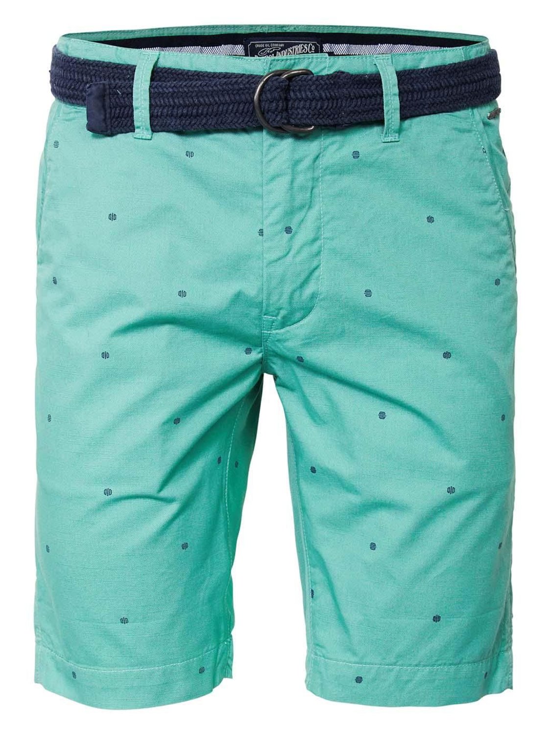 Short Chino PETROL Cinturón Light Pine Verde - Bicos de Fío