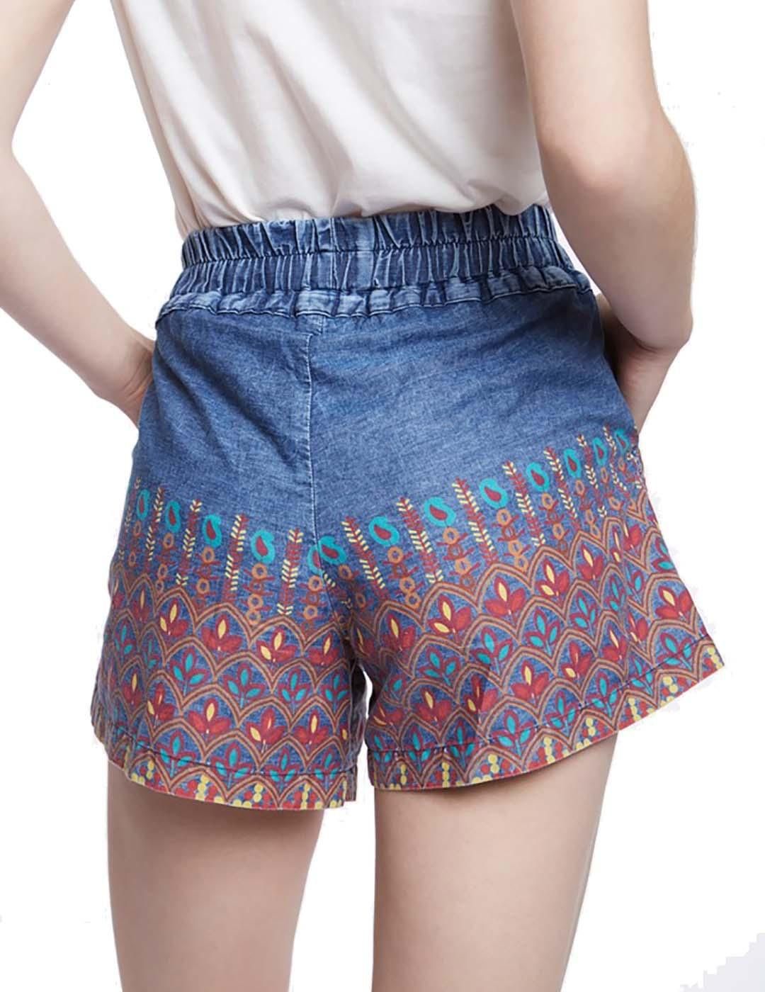 Short MEISIE Etnico Denim - Bicos de Fío