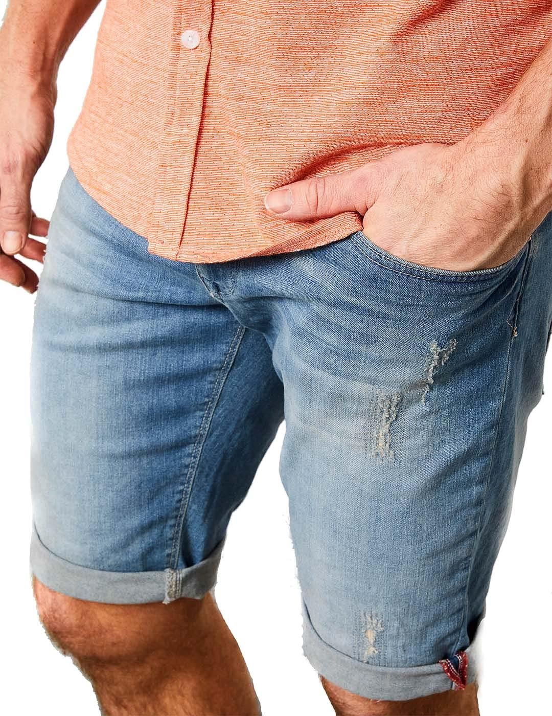 Short Petrol Blizzard Rotos Summertime Azul - Bicos de Fío