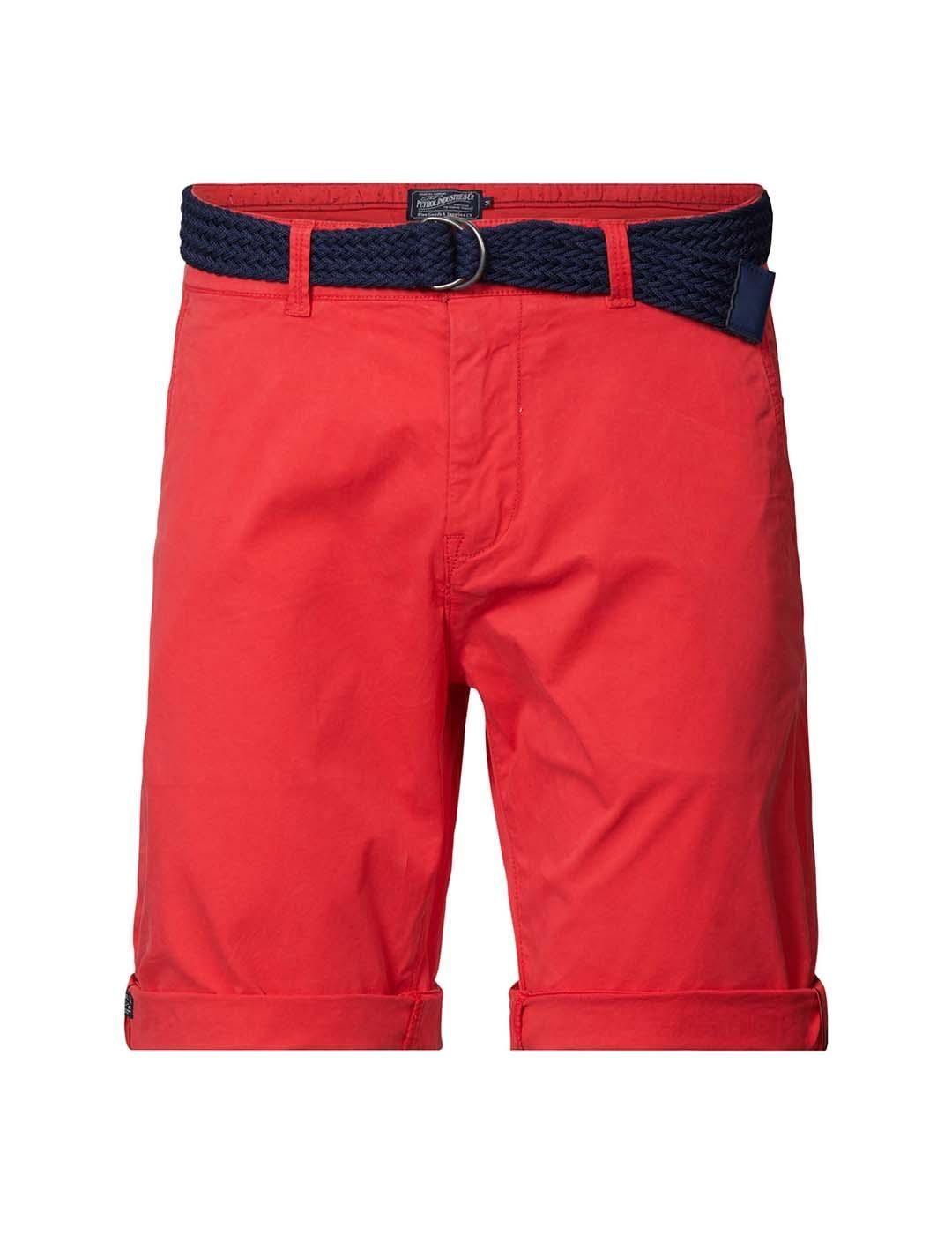 Shorts Chino Petrol Industries Rojo - Bicos de Fío