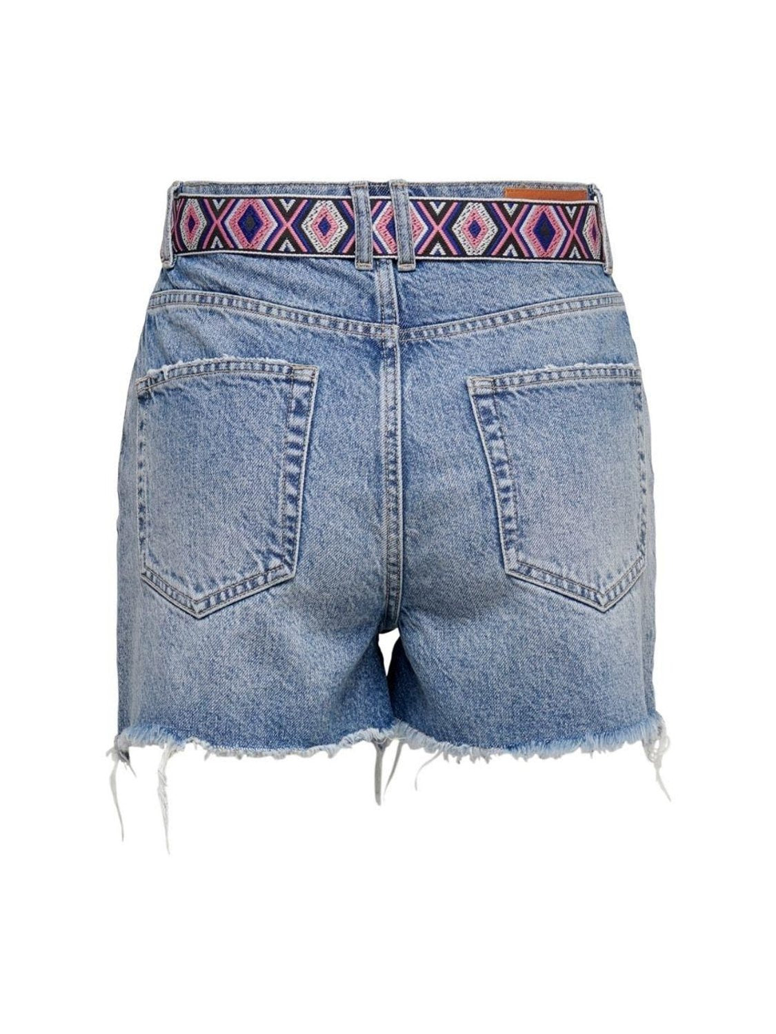 Shorts con cinturón Only Onlrobyn Azul - Bicos de Fío