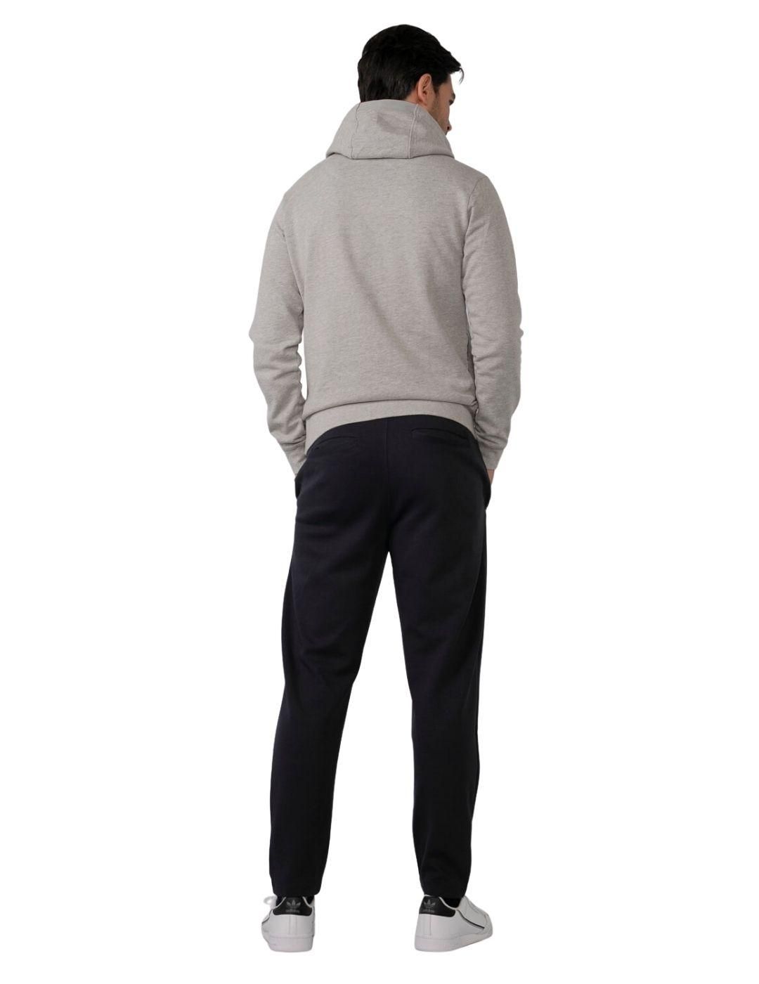 Sudadera con capucha y cuello Petrol Industries Gris - Bicos de Fío