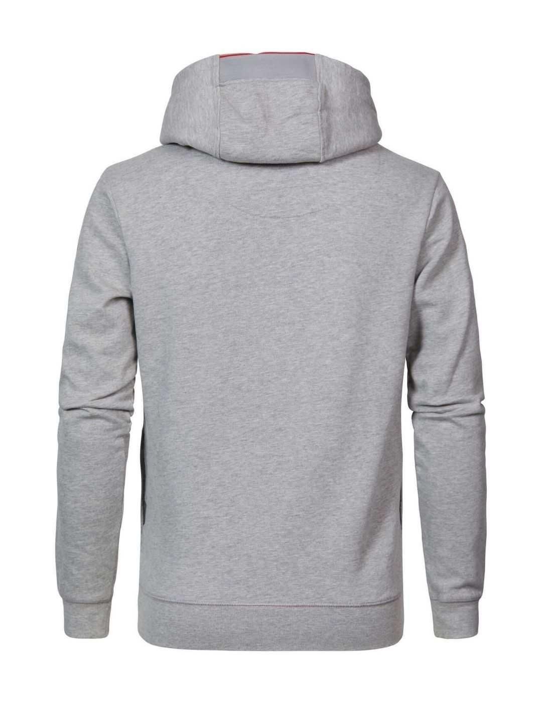 Sudadera con capucha y cuello Petrol Industries Gris - Bicos de Fío