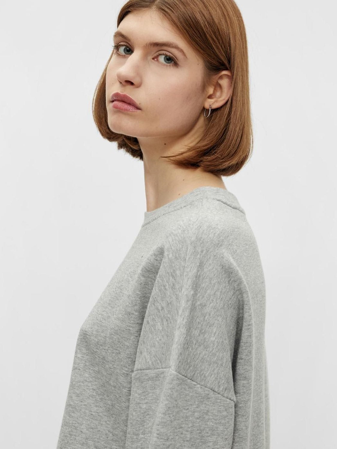 Sudadera Pieces PCChilli Summer LGM Gris - Bicos de Fío