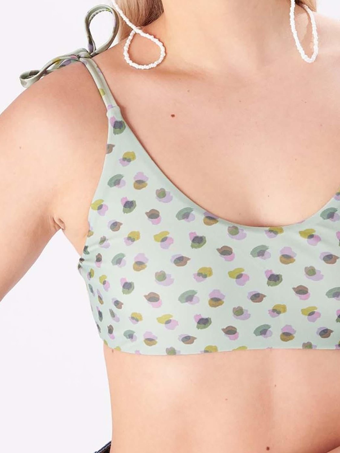 Top de bikini 24 Colours Verde - Bicos de Fío