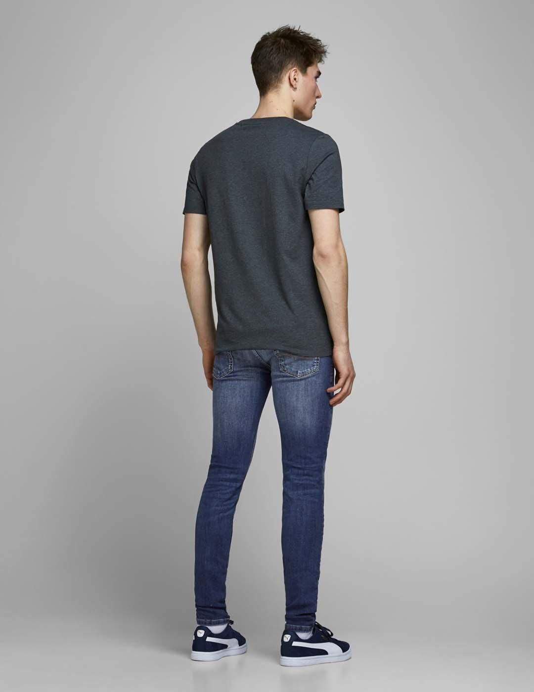 Vaqueros Jack and Jones Liam Skinny AGI005 Azul - Bicos de Fío