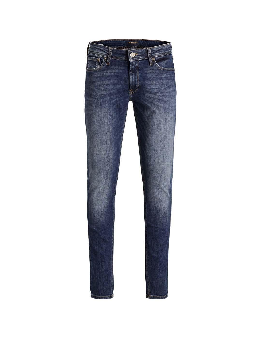 Vaqueros Jack and Jones Liam Skinny AGI005 Azul - Bicos de Fío