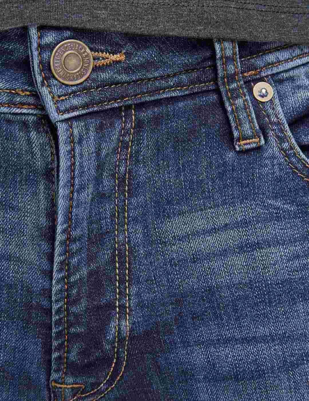 Vaqueros Jack and Jones Liam Skinny AGI005 Azul - Bicos de Fío