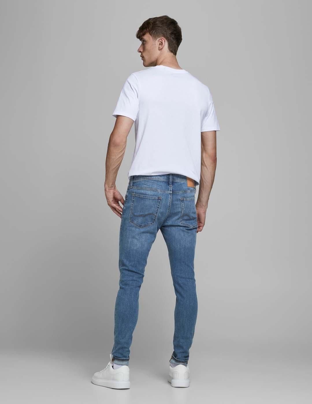 Vaqueros Jack and Jones Tom Skinny AM 815 Azul - Bicos de Fío