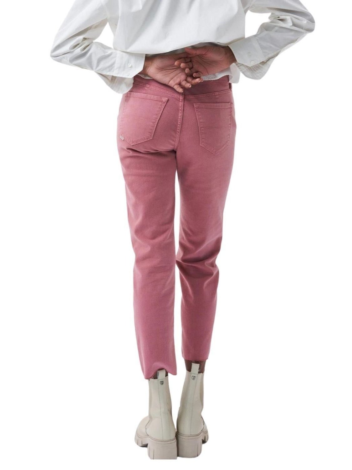Vaqueros Salsa Jeans True Cropped Slim Rosa - Bicos de Fío