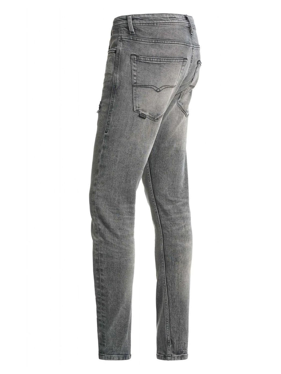 Vaqueros Skinny con rotos Salsa Jeans Gris - Bicos de Fío