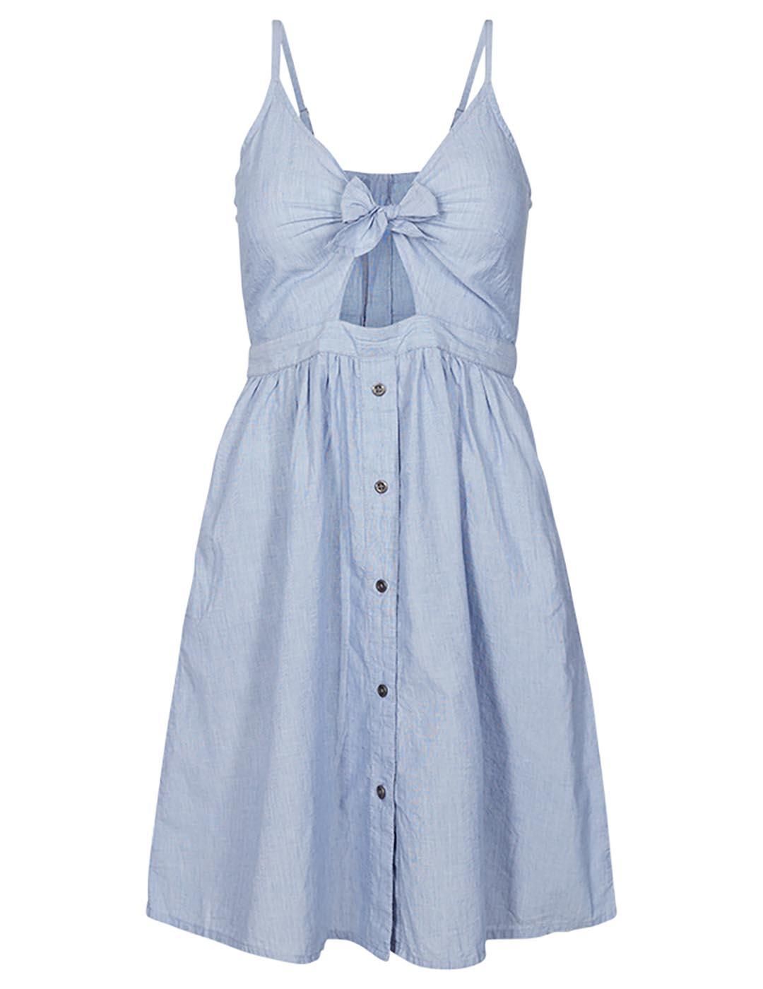 Vestido tirantes lazo DESIRES Nola Denim - Bicos de Fío