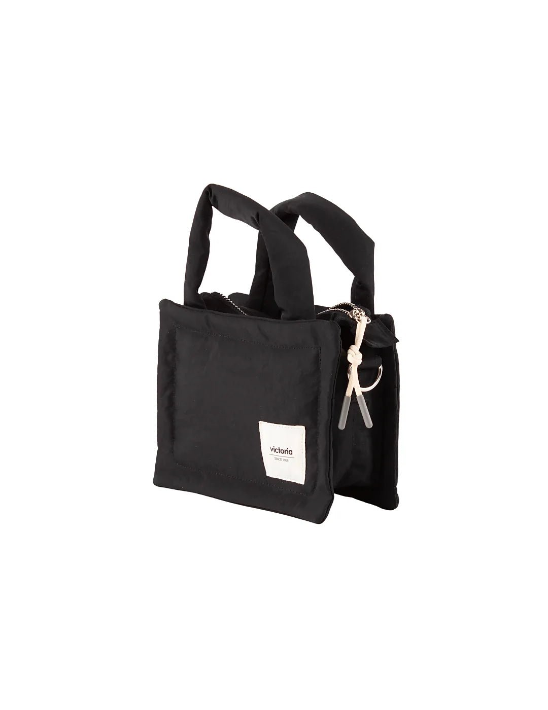Mini Bolso Bandolera Acolchado Victoria Negro | Bicos de Fío