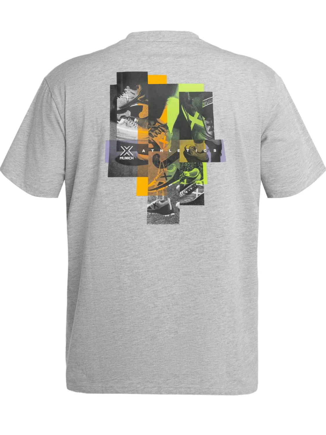 Camiseta Munich Athletic Collage Gris | Bicos de Fío