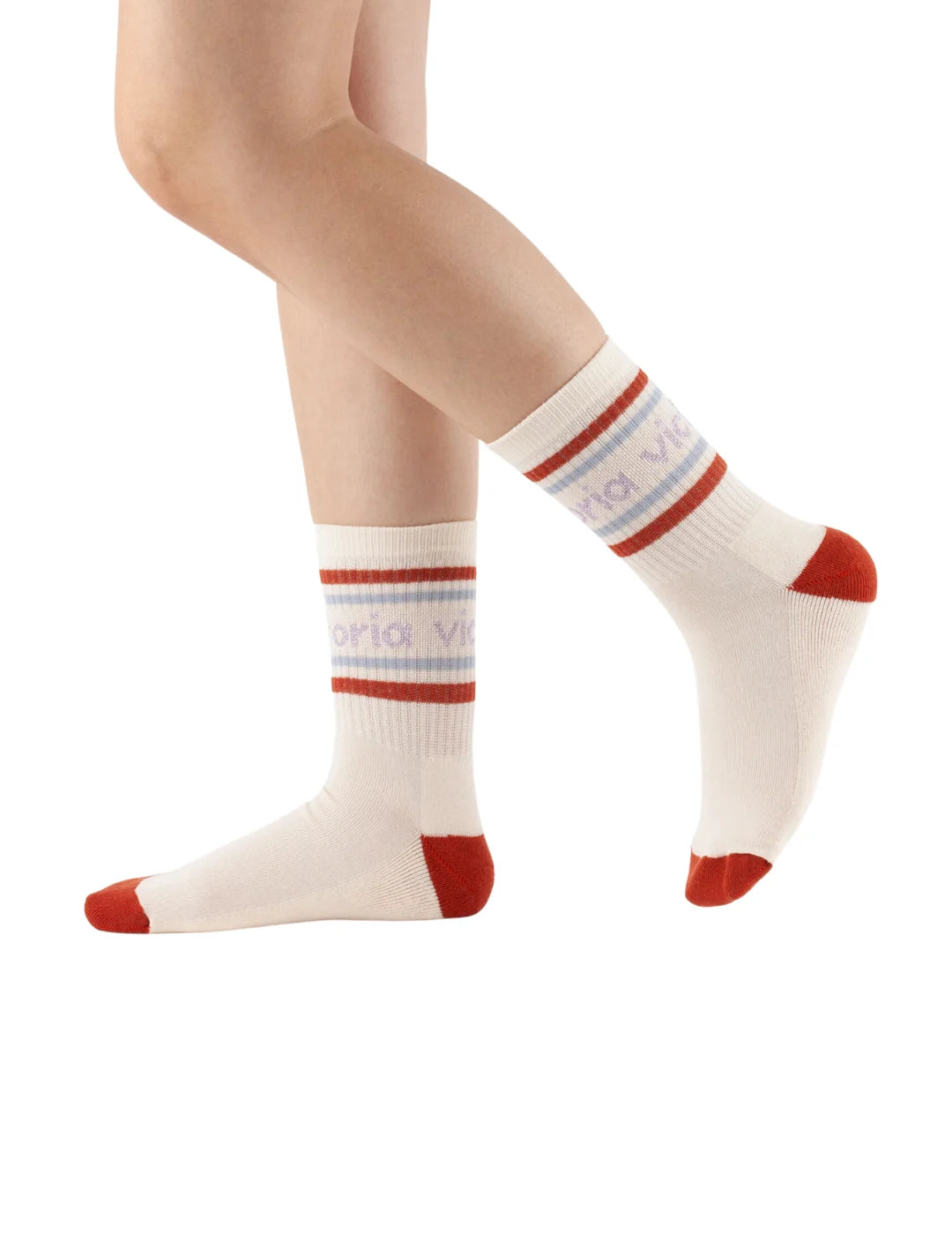 Calcetines Mujer Victoria Azul-Beige | Bicos de Fío