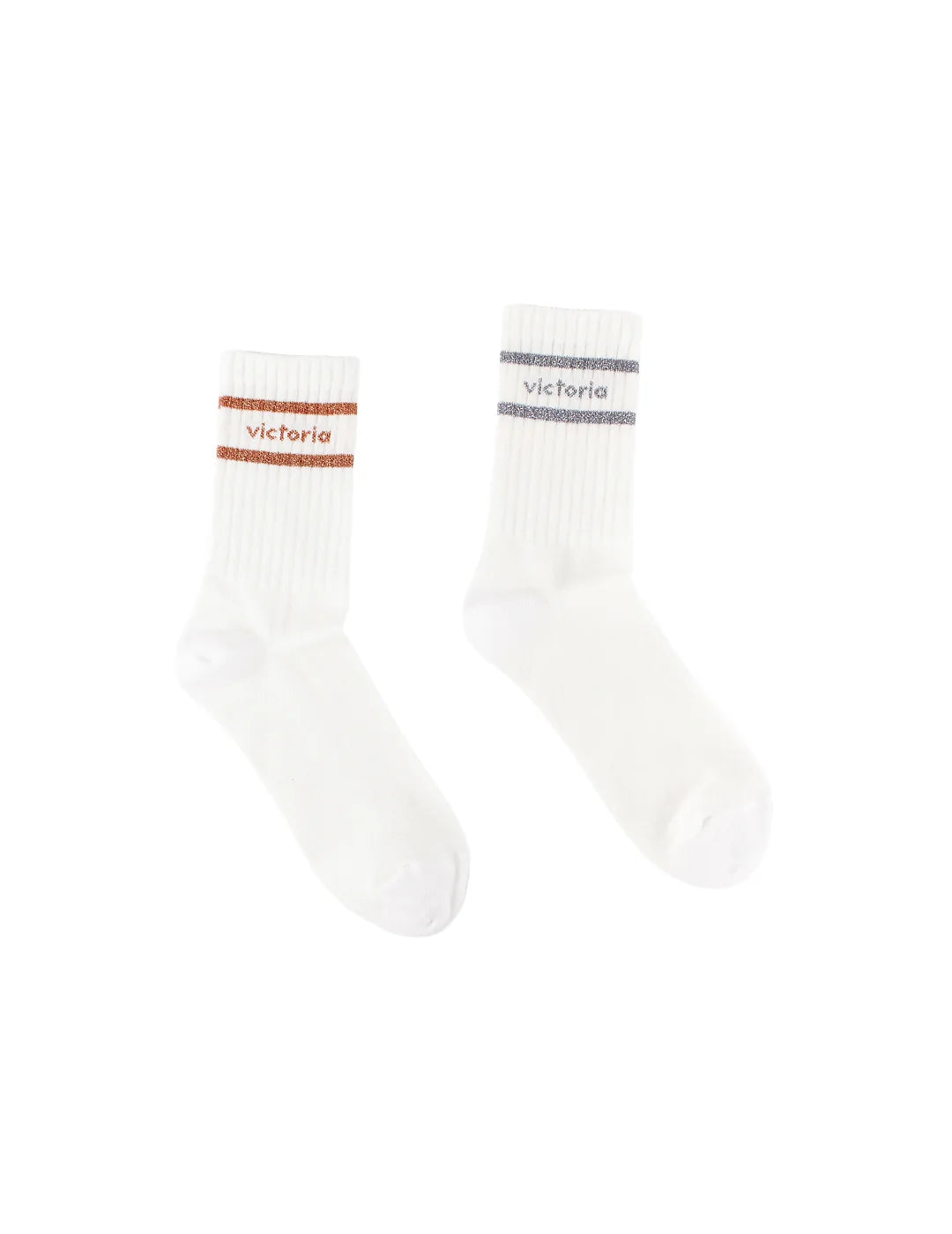 Calcetines Mujer Victoria Plata-Nude | Bicos de Fío