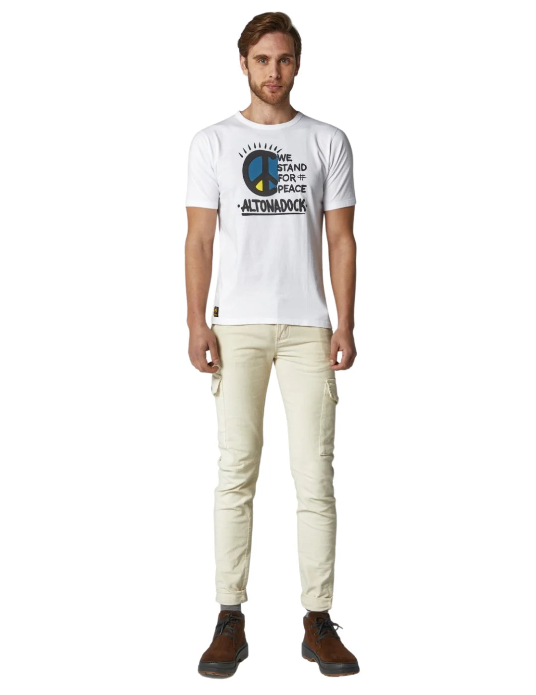 Camiseta Altonadock Peace Blanco | Bicos de Fío