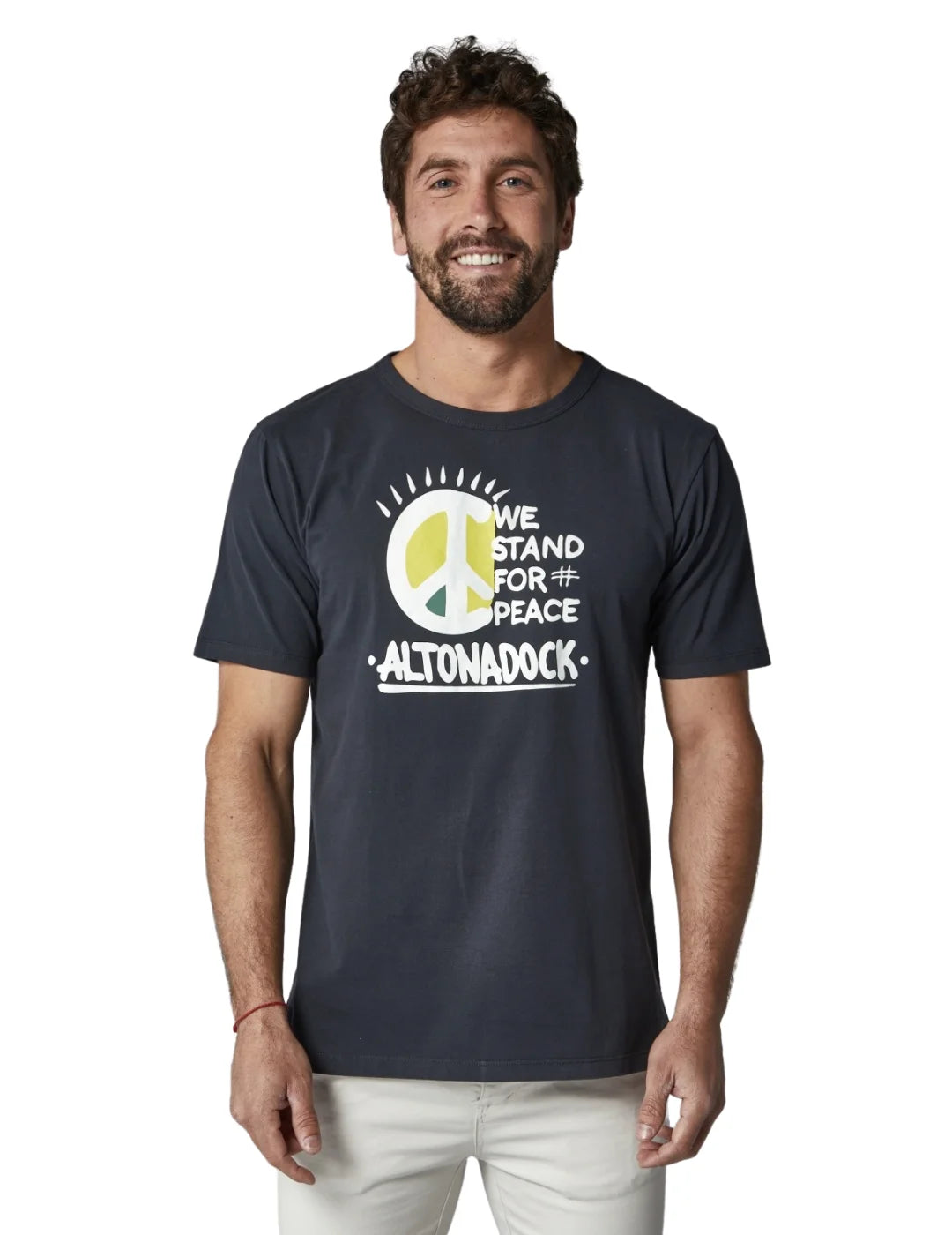 Camiseta Altonadock Peace Negro | Bicos de Fío