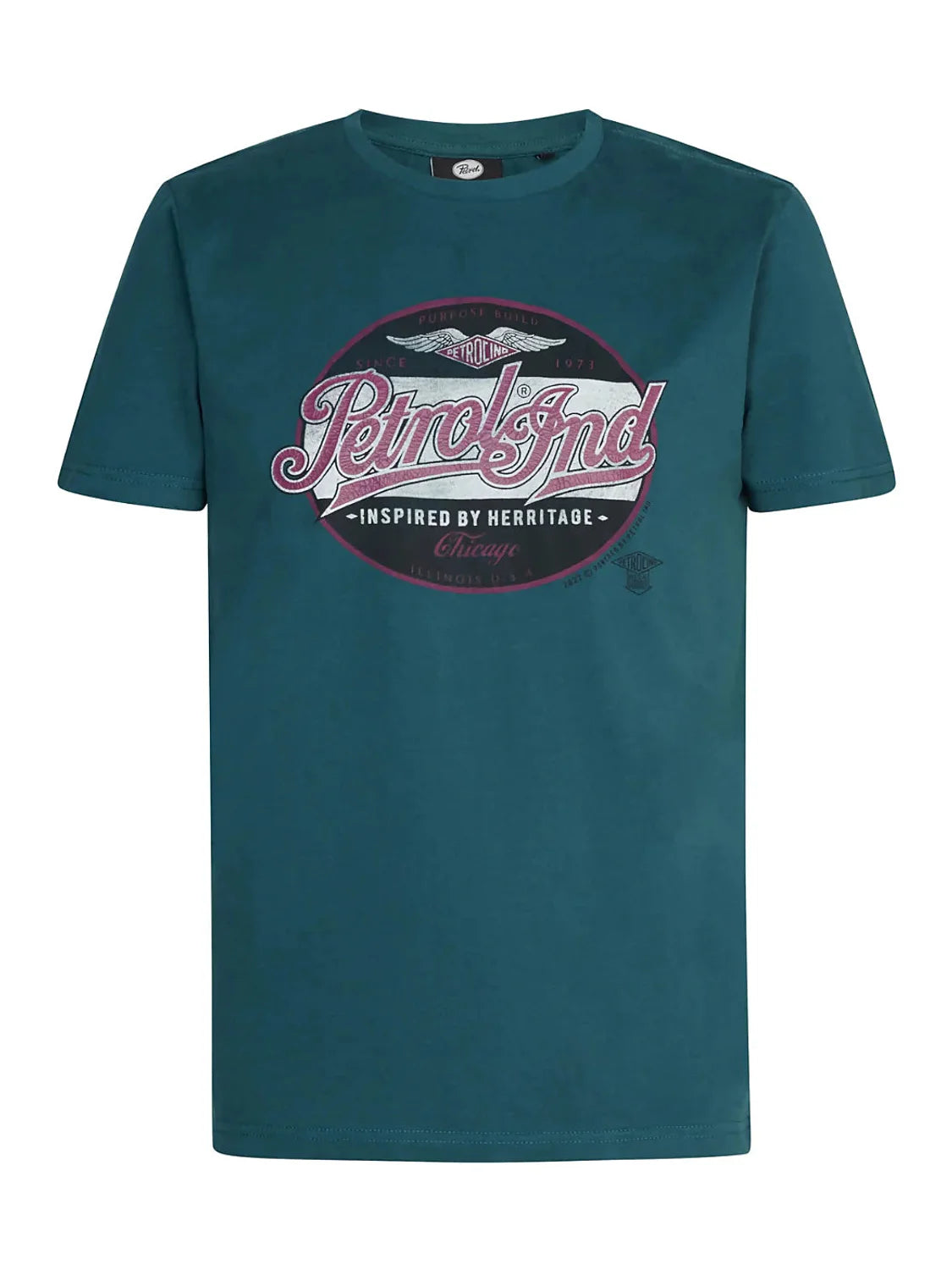 Camiseta Hombre Petrol Industries Logo Azul | Bicos de Fío