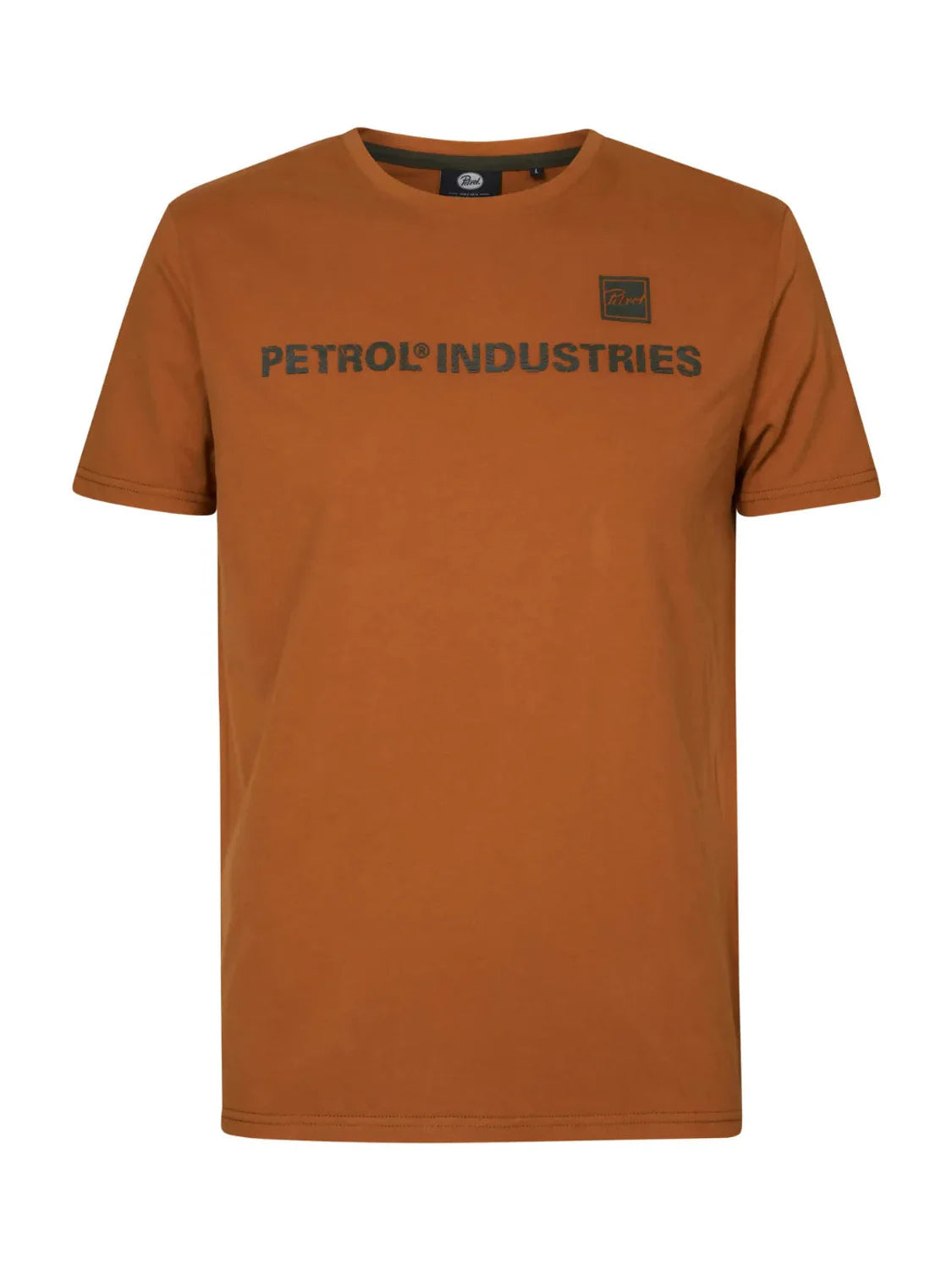 Camiseta Marrón Manga Corta Petrol Industries | Bicos de Fío
