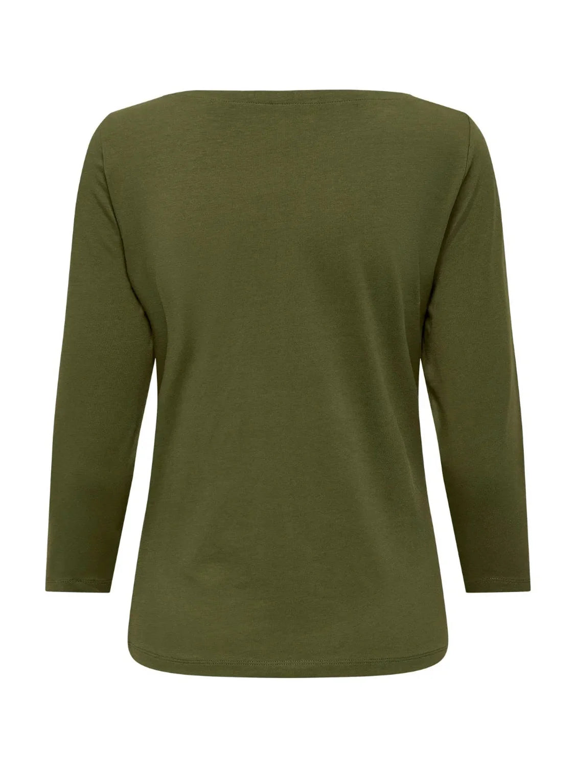 Top Cuello Barco Manga 3/4 Only Fifi Verde | Bicos de Fío