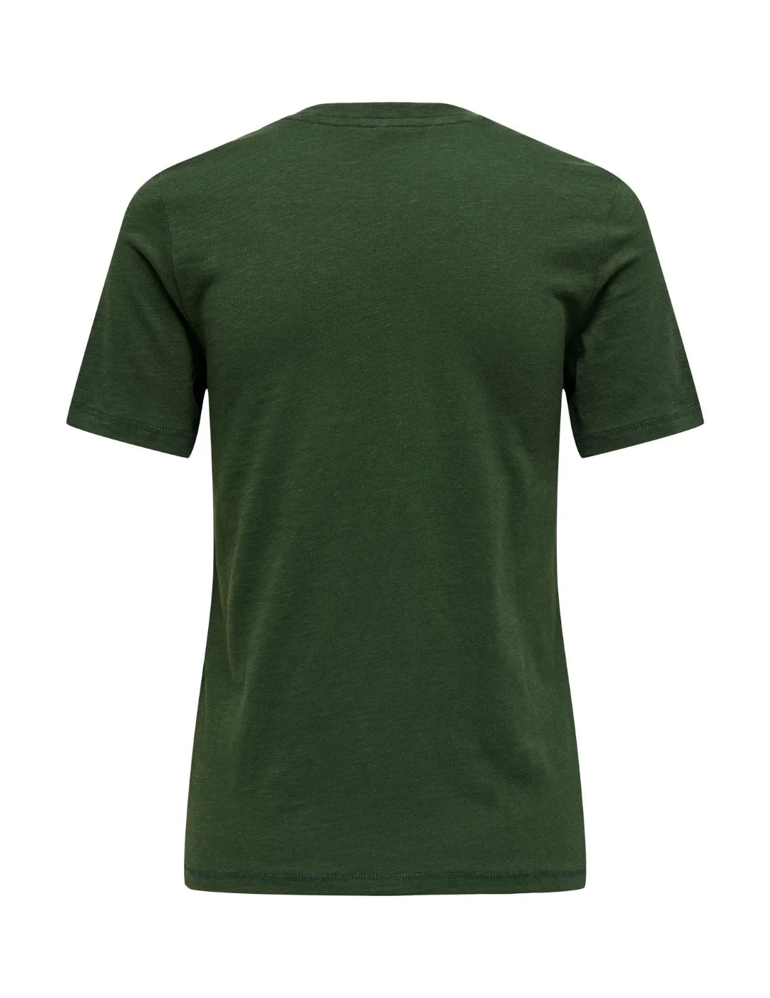 Camiseta verde de manga corta Only Philine | Bicos de Fío