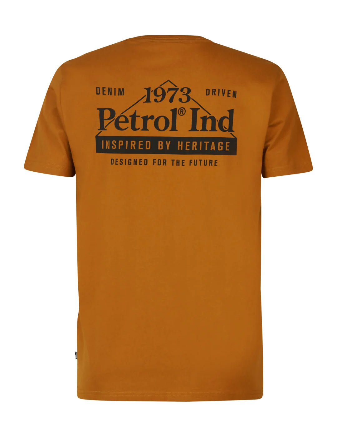 Camiseta Petrol Industries Logo Espalda Naranja | Bicos de Fío