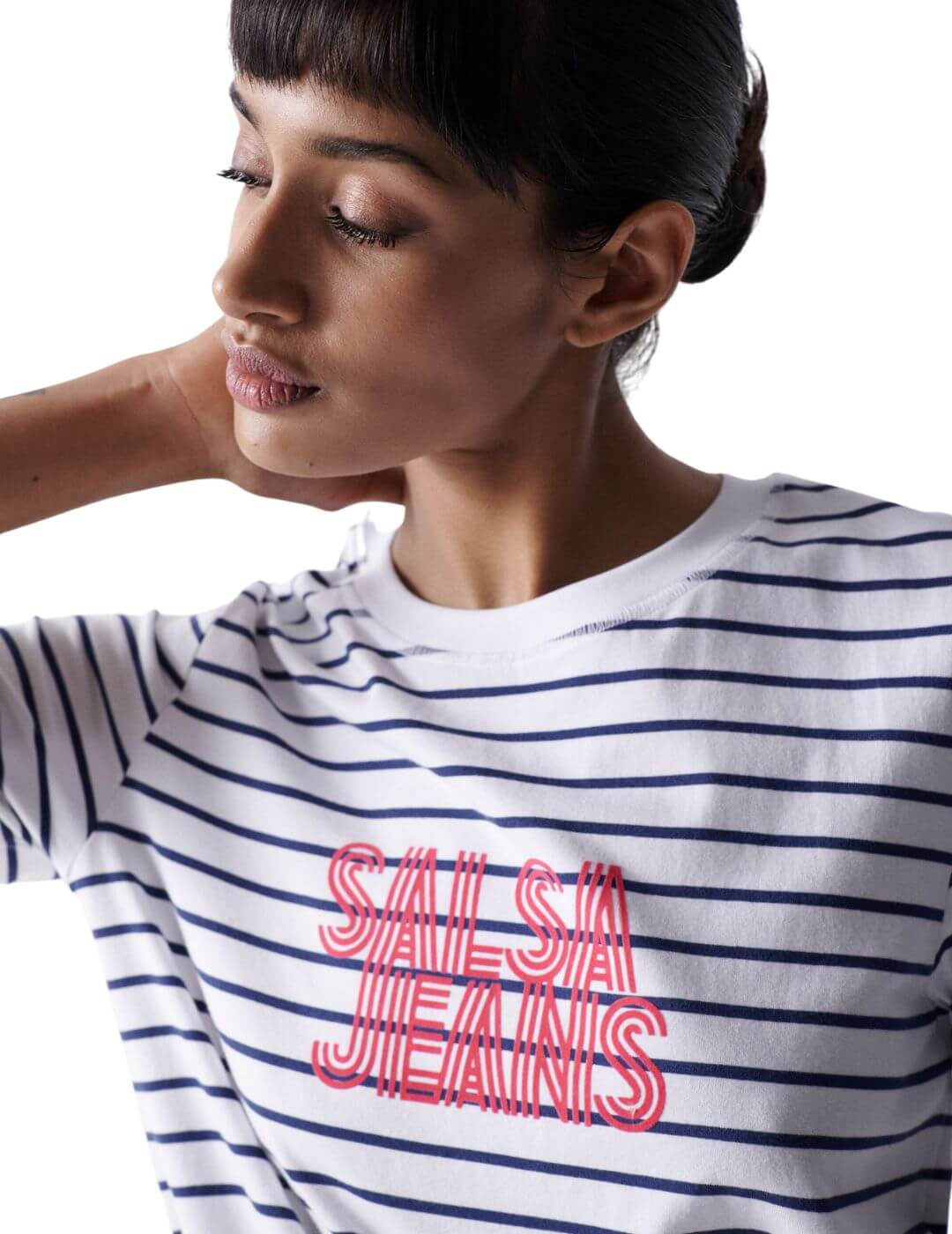 Camiseta de rayas branding Salsa Azul | Bicos de Fío