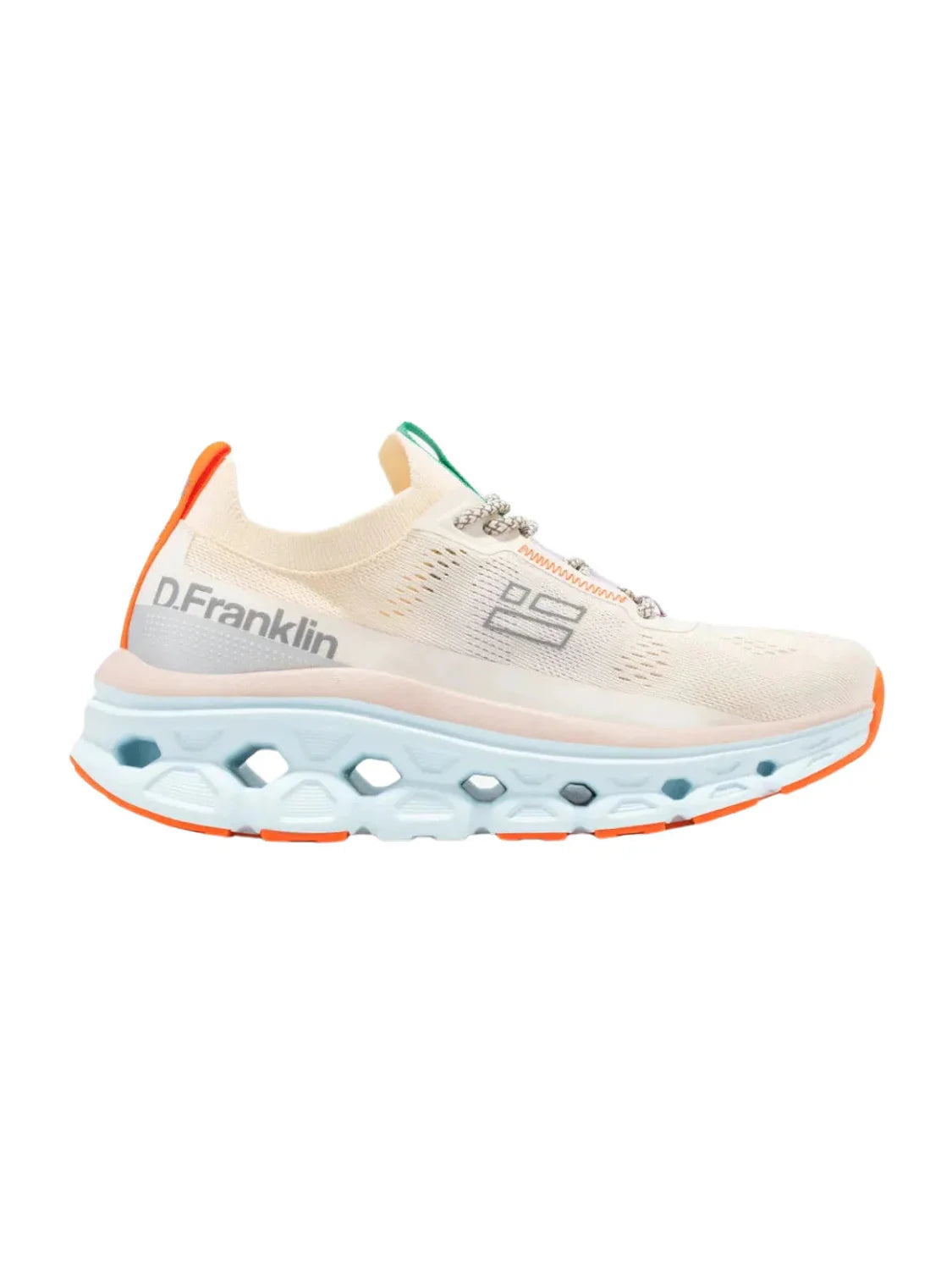 Zapatilla D.Franklin Aero Mesh Blanco-Naranja | Bicos de Fío