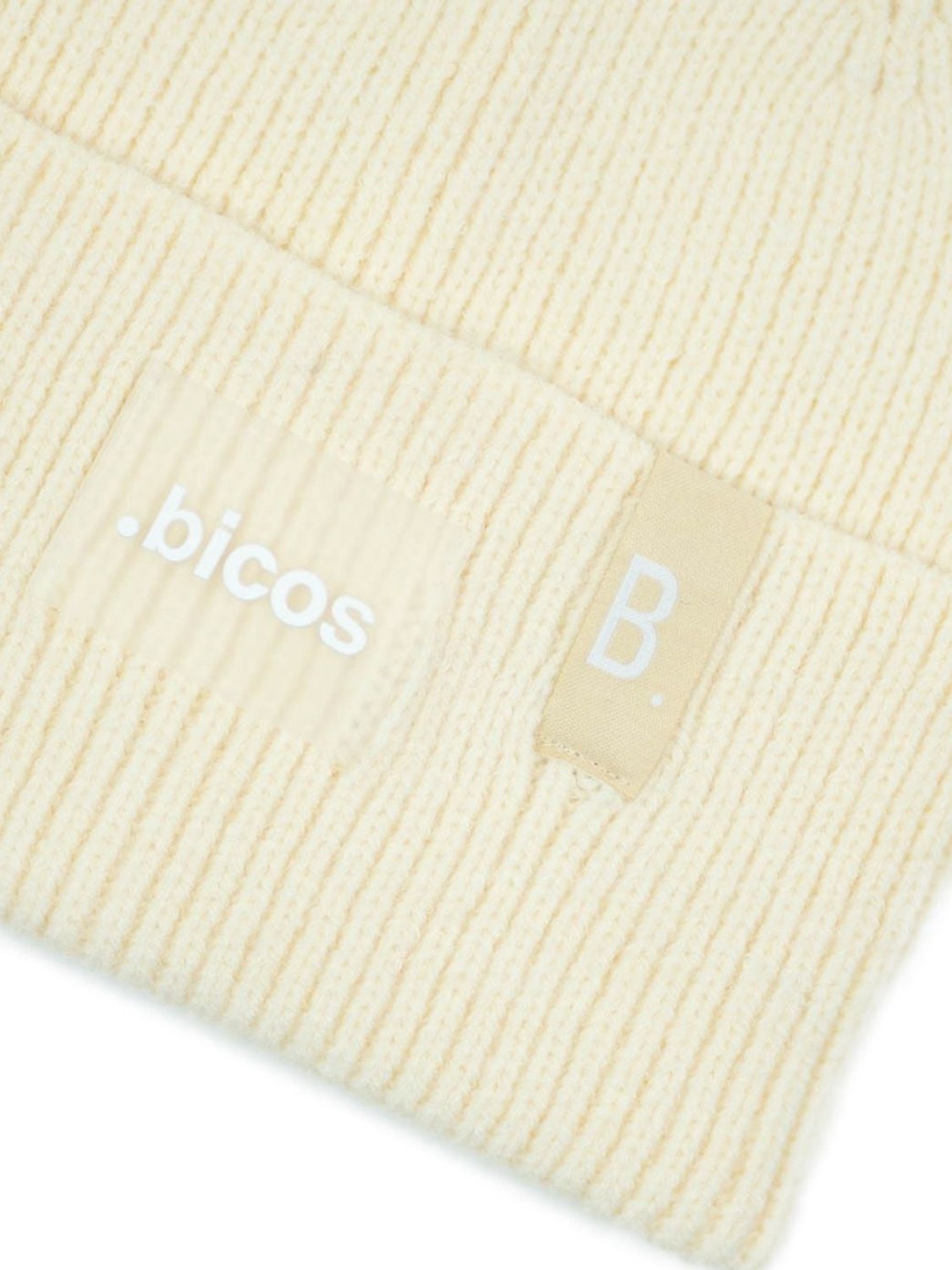 Gorro Mujer Parche BdeF Bicos Beige | Bicos de Fío