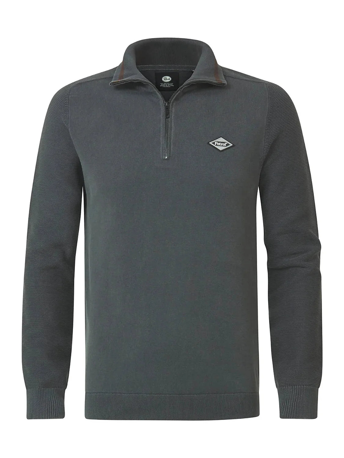 Jersey Punto Hombre Petrol Industries Gris | Bicos de Fío