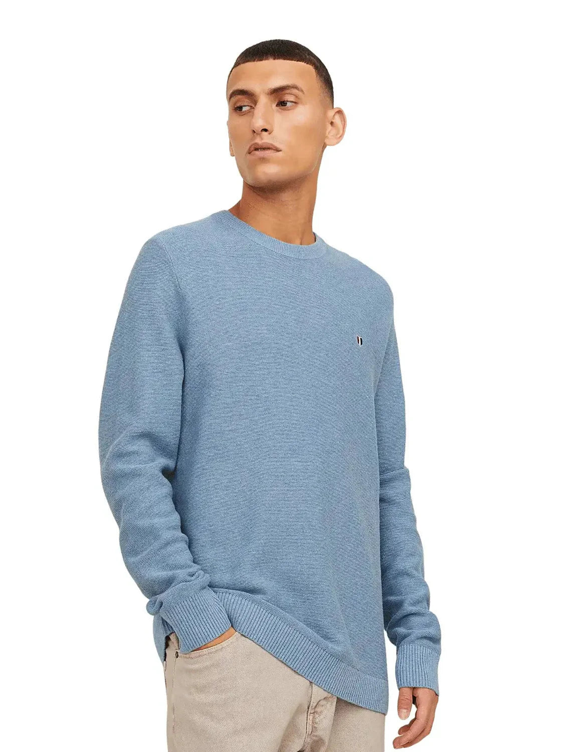 Jersey De Punto Jack and Jones Azul | Bicos de Fío