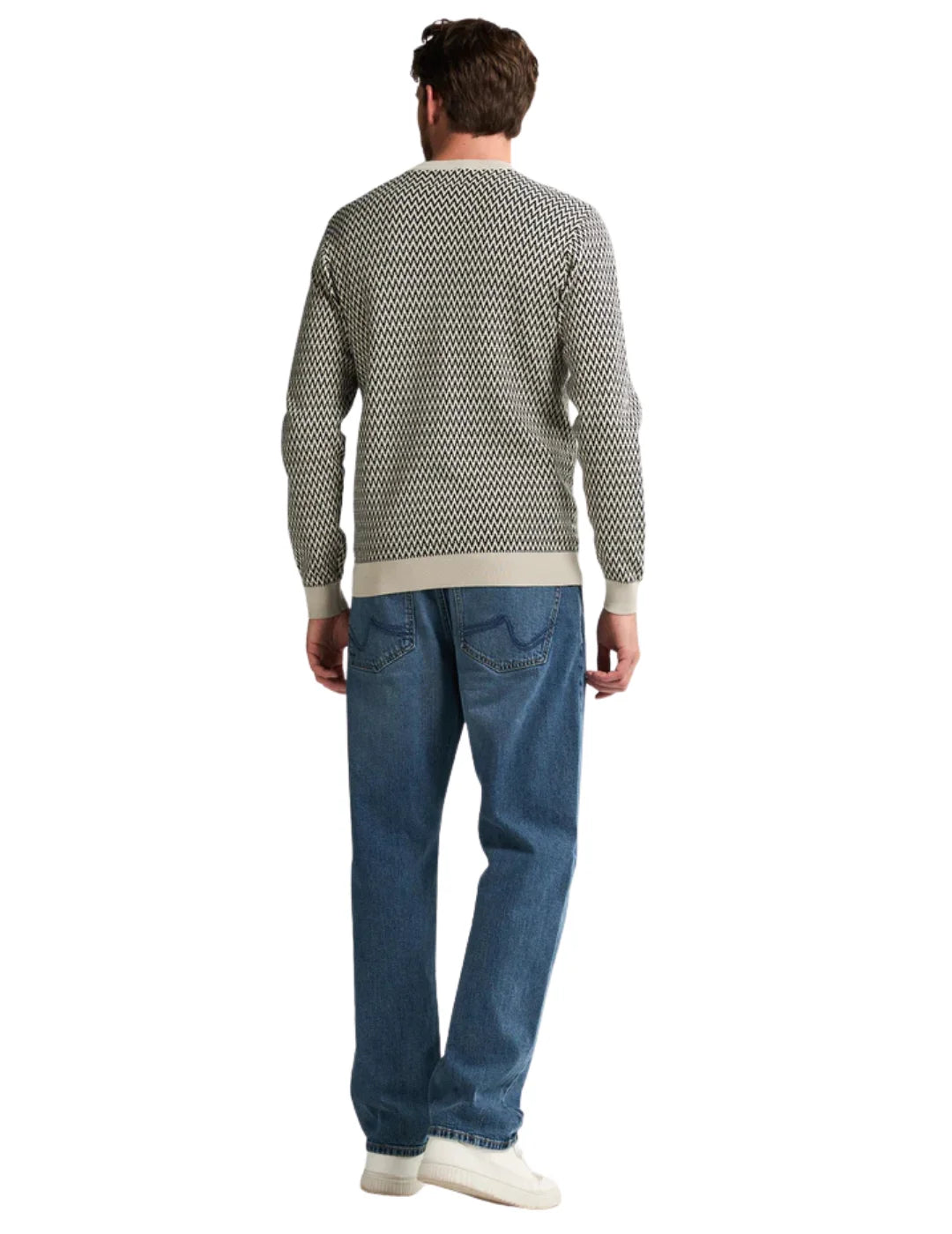 Jersey Jacquard Petrol Industries Juneau Crudo | Bicos de Fío