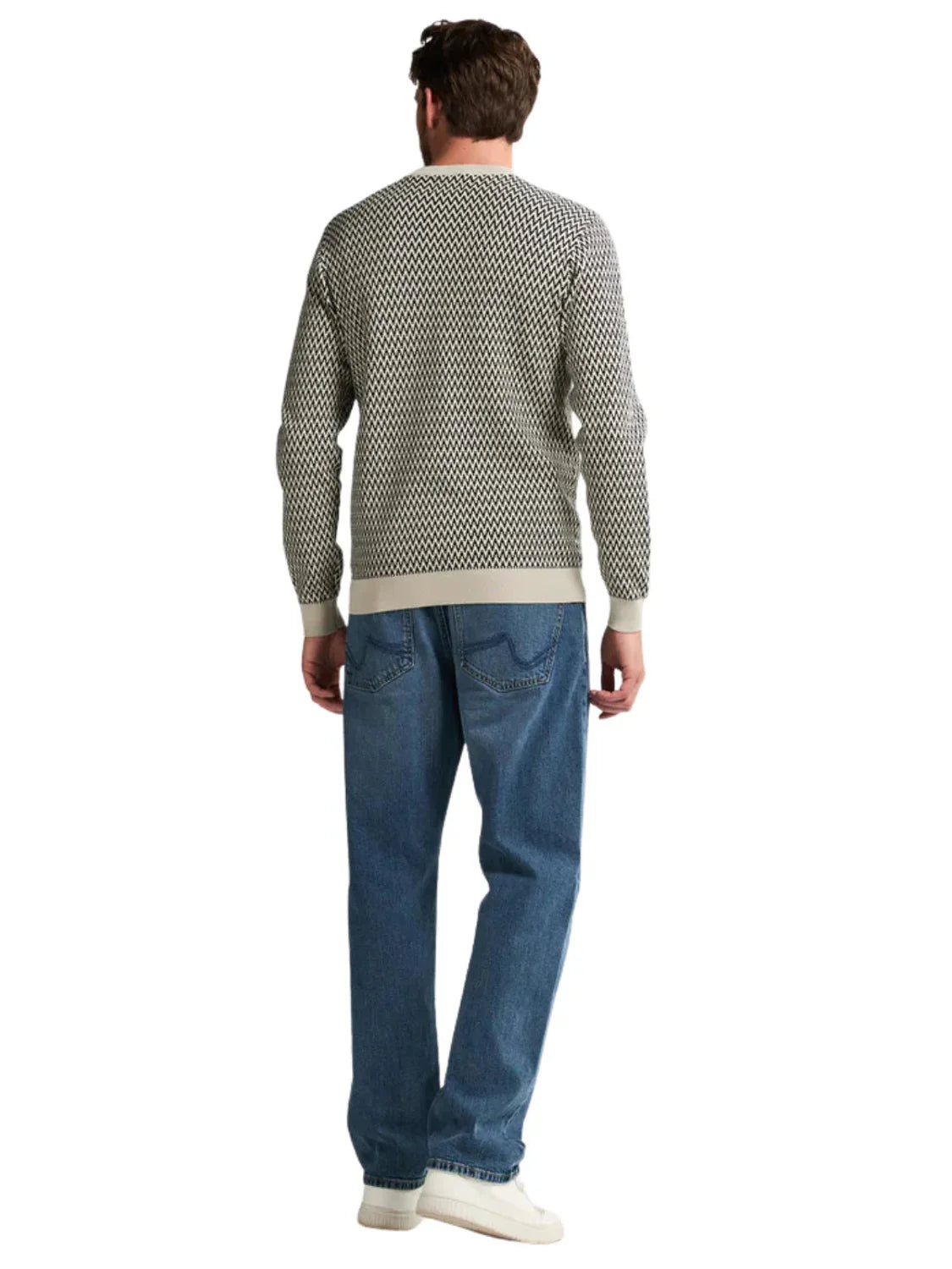 Jersey Jacquard Petrol Industries Juneau Crudo | Bicos de Fío