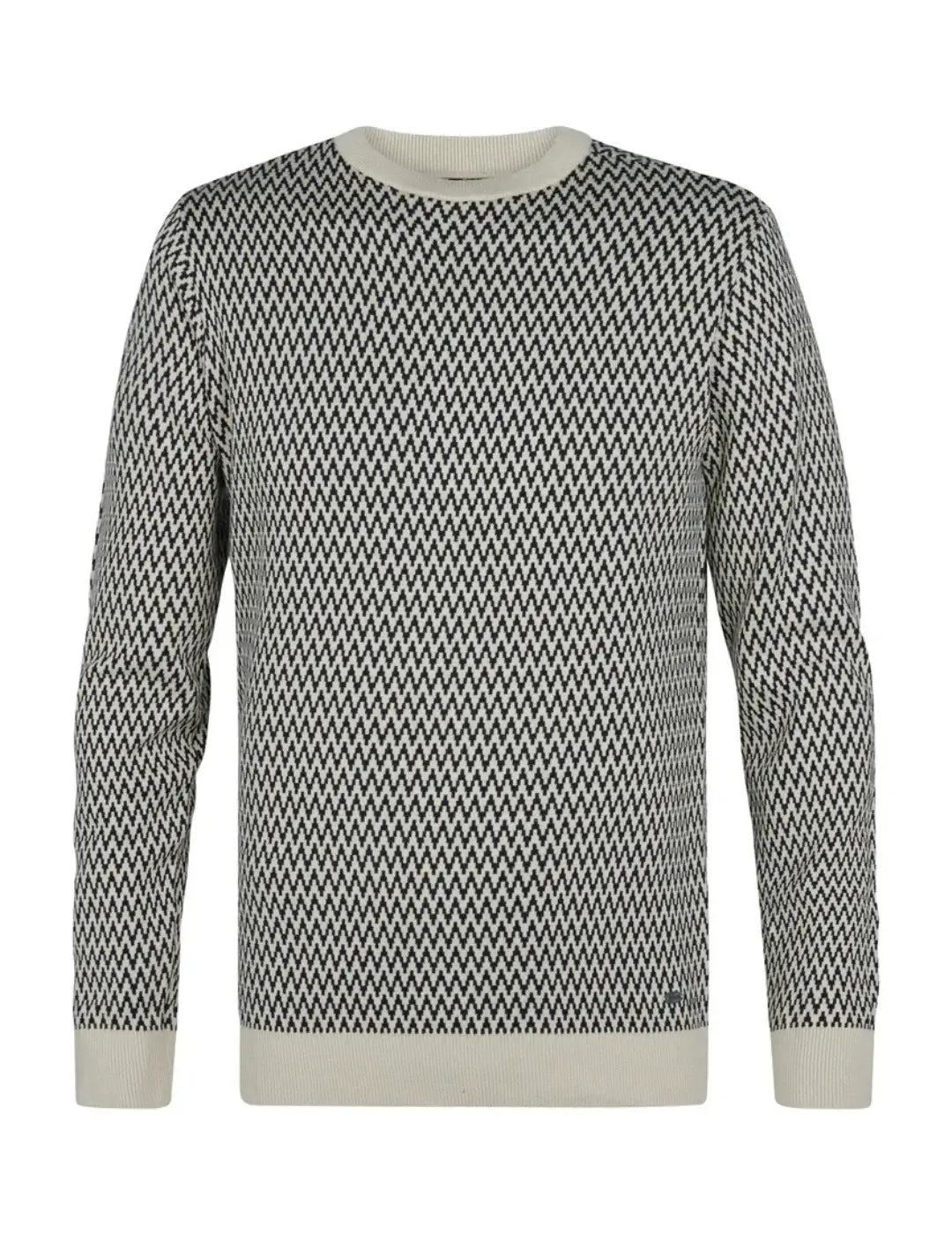 Jersey Jacquard Petrol Industries Juneau Crudo | Bicos de Fío