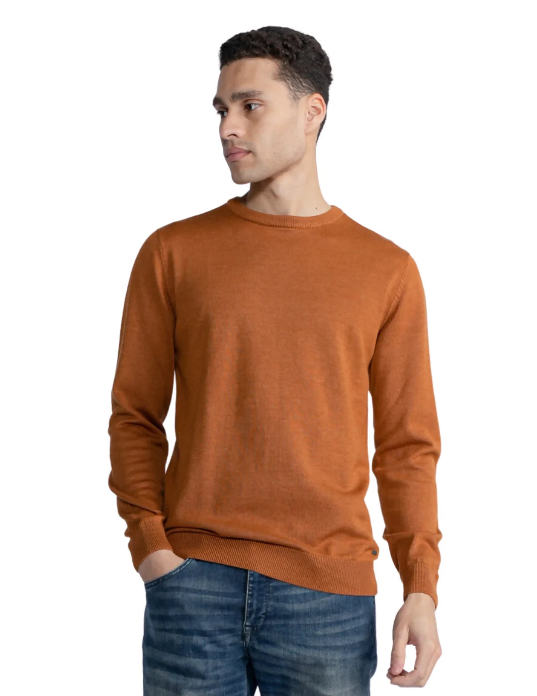 Jersey Punto Fino Petrol Industries Naranja | Bicos de Fío