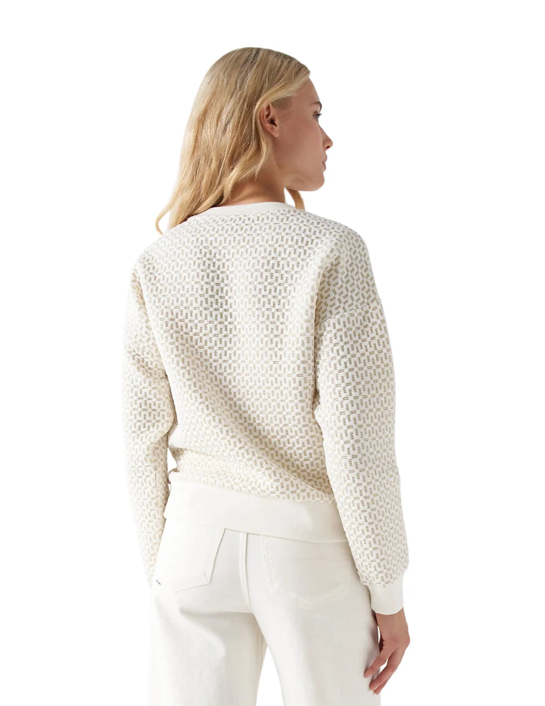 Jersey De Punto Textura Salsa Beige | Bicos de Fío