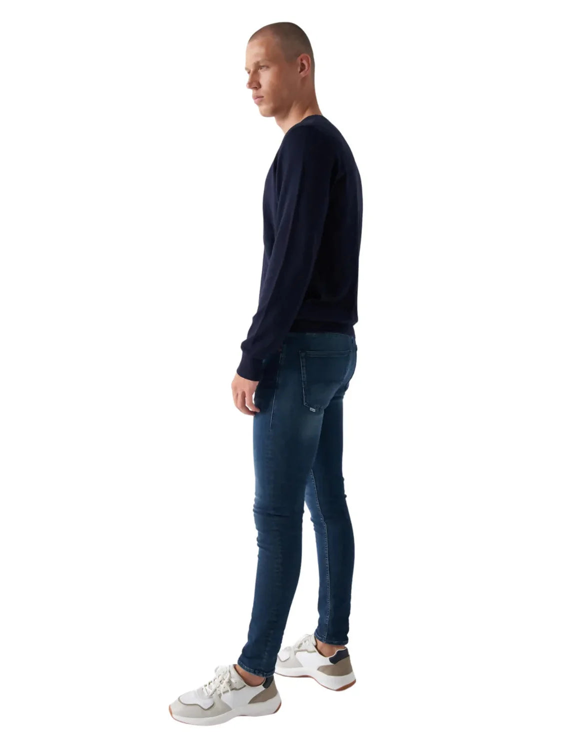 Jersey Punto Cachemir Salsa Azul Marino | Bicos de Fío