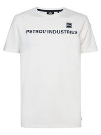 Camiseta Blanca Manga Corta Petrol Industries | Bicos de Fío