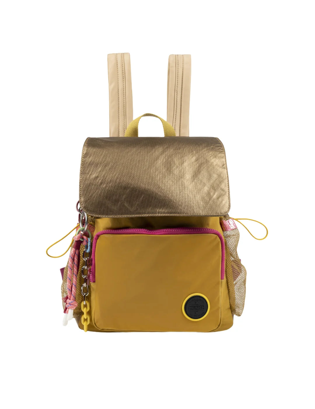 Mochila Munich Deep Recycled Dorado | Bicos de Fío