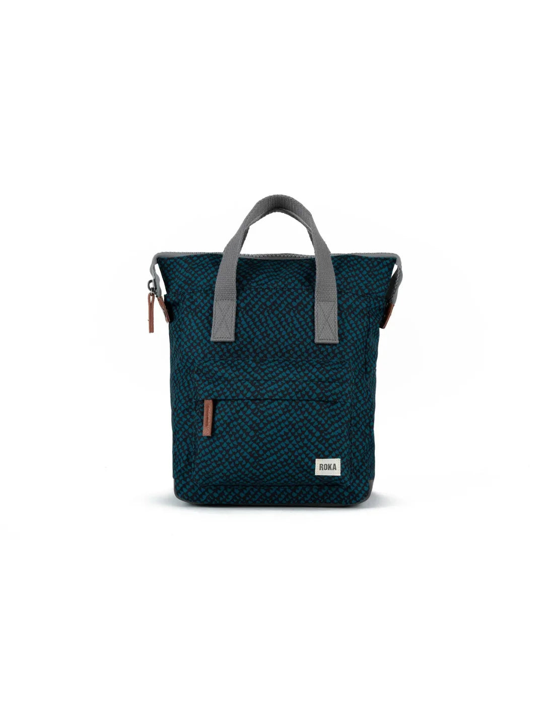 Mochila Roka Bantry B Small Print Teal Snake | Bicos de Fío