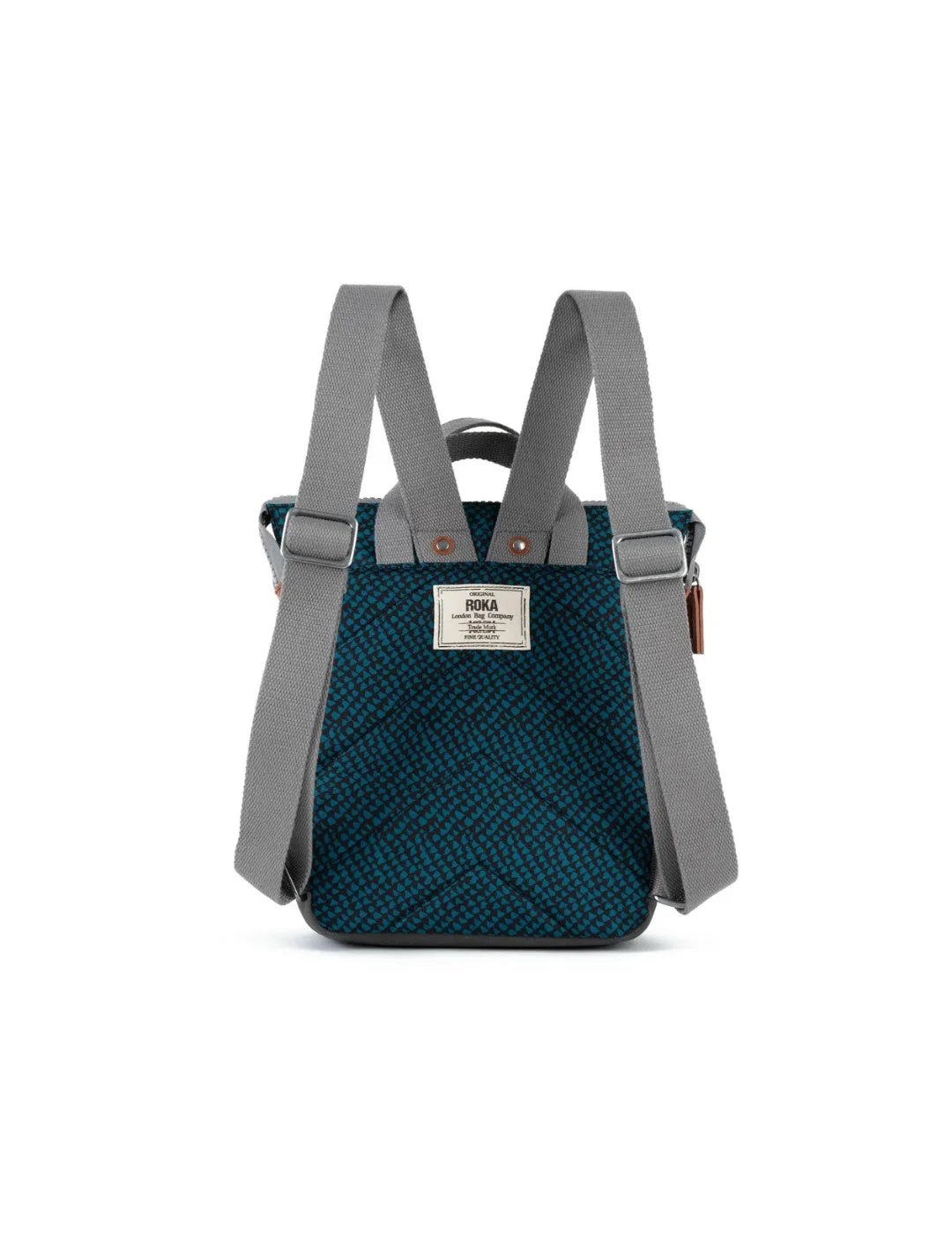 Mochila Roka Bantry B Small Print Teal Snake | Bicos de Fío