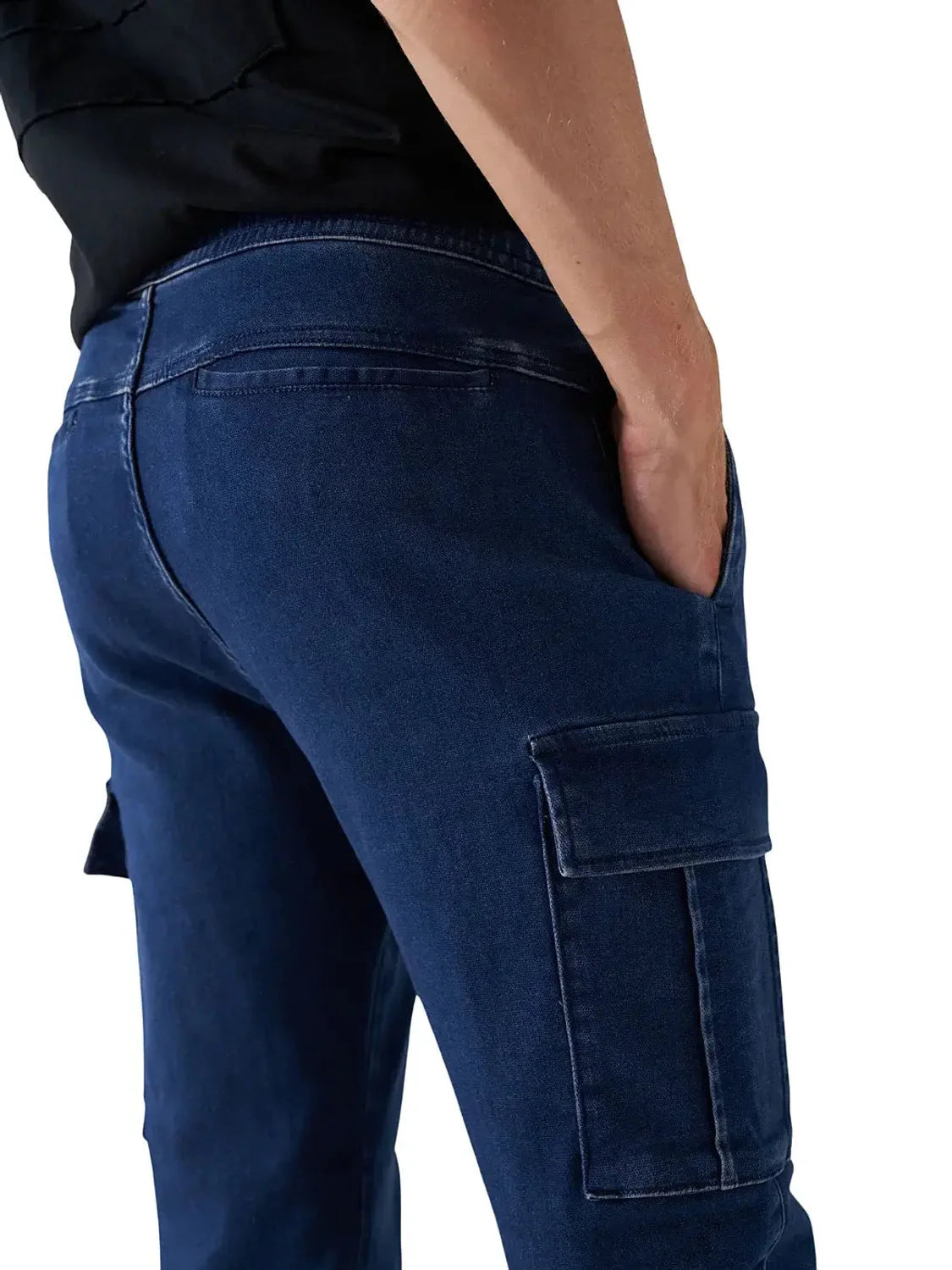 Vaqueros Cargo Con Puño S-Activ Salsa Azul | Bicos de Fío