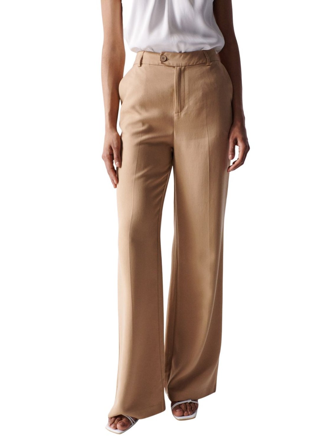 Pantalón Salsa High Rise Marrón | Bicos de Fío