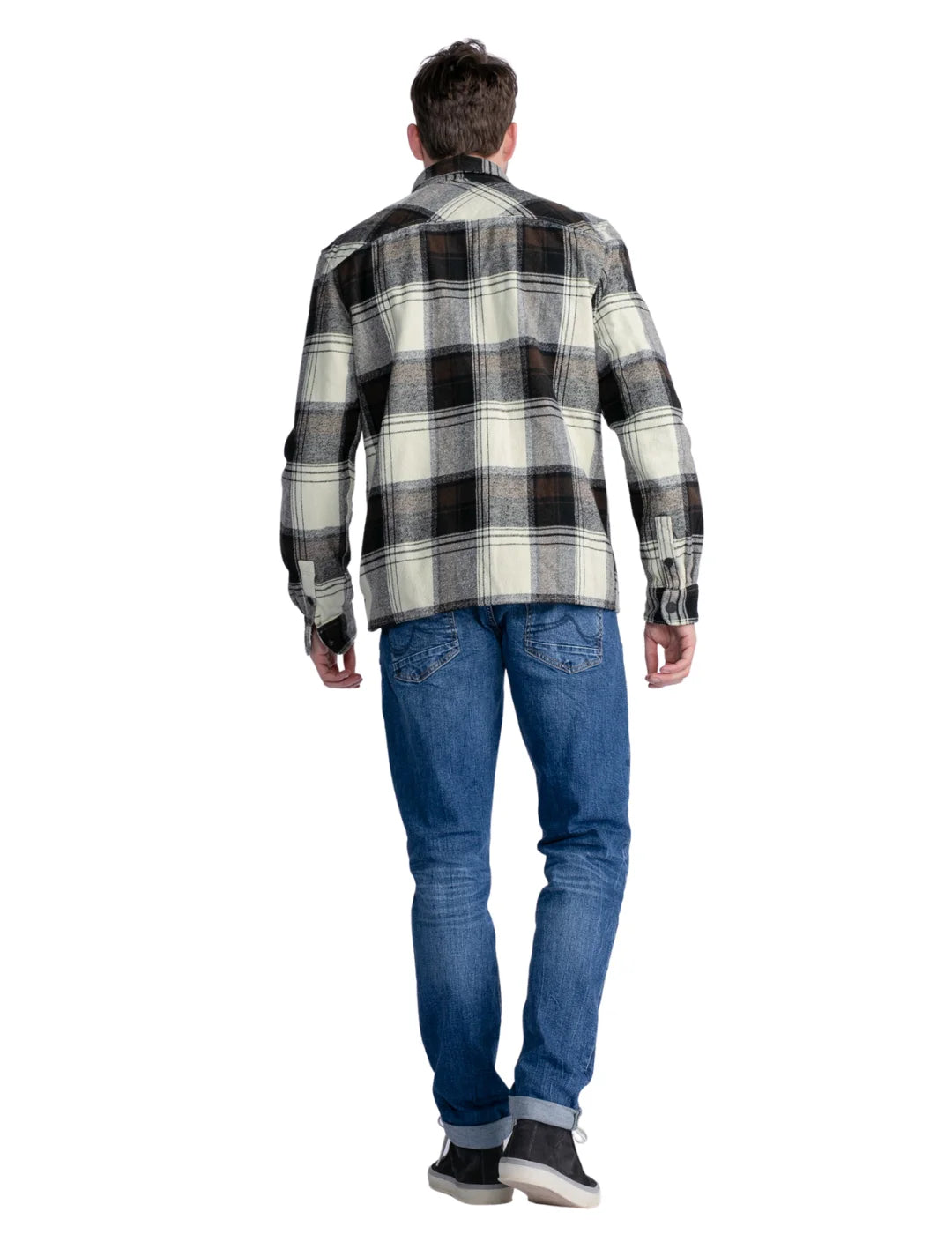 Sobrecamisa Cuadros Petrol Industries Beige | Bicos de Fío